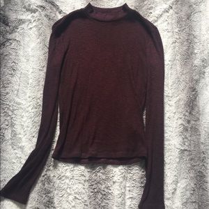Maroon Turtleneck